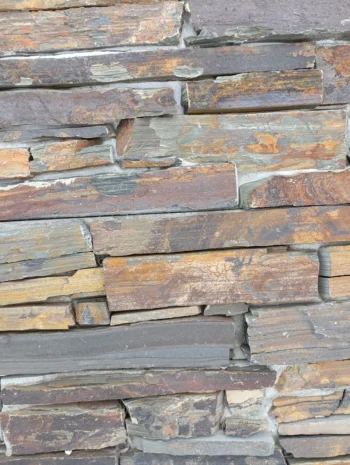 parement aquistone multicolore