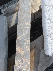 bordure gres beige 50 x 8 x 8