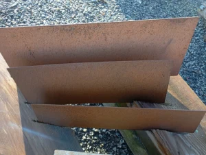 bordure acier corten