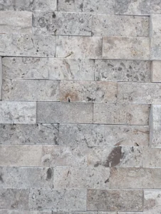 parement travertin silver