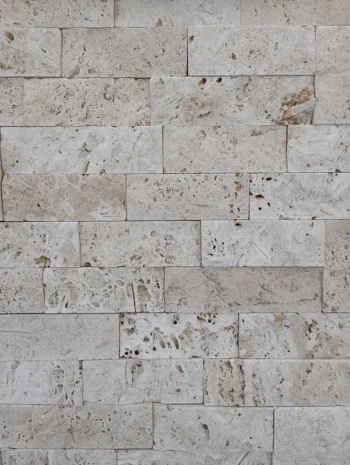 parement travertin beige