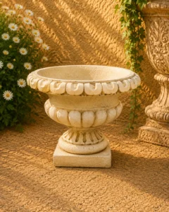 vase nervuré blanc n° 1130