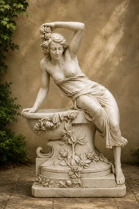 Femme couchée sur vasque blanc n° 309