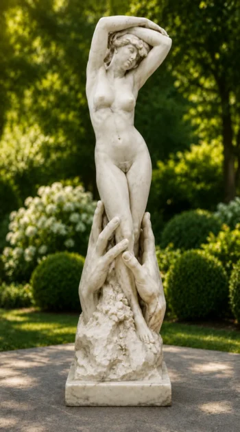 femme les mains aux jambes blanc n° 328
