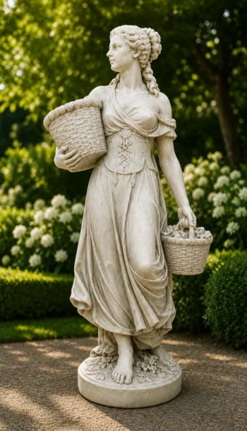 femme deux paniers vieilli n° 347