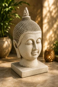 tête de bouddha blanc n° 541