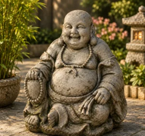 Statue bouddha lisse noir n° 547
