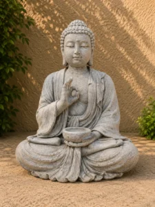 bouddha peint blanc n° 550