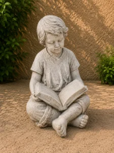 garçon en train de lire blanc n° 557