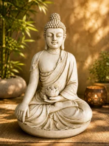 bouddha avec fleur vieilli n° 574