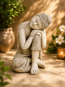 bouddha dame h25 vieilli n° 616
