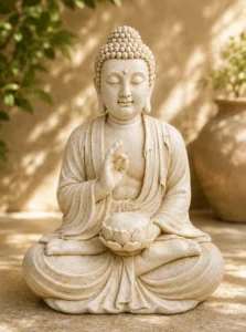 bouddha grand de la fontaine blanc n° 620