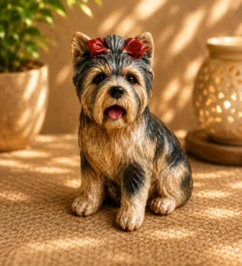 chien avec ruban blanc n° 722