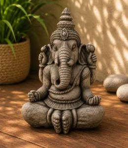 Statue ganesh noir n° 845