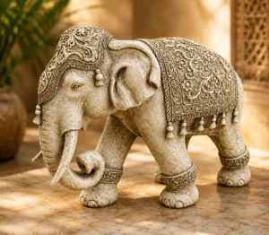 Statue éléphant indien noir n° 846