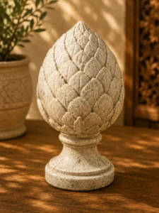 pomme de pin mini blanc n° 900