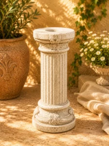 colonne ornée de cannelures blanc n° 935