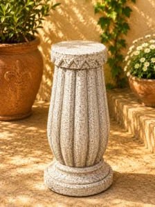 pied ornée de cannelures blanc n° 943