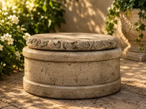 Statue base bouddha 30 noir n° 1040
