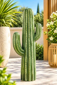 Statue cactus vert n° 1059