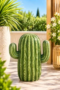 Statue cactus vert n° 1060